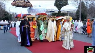 Ethiopian Timket/Epiphany celebration in Seattle- Jan 18, 2014 - miles of walk on Red Carpet