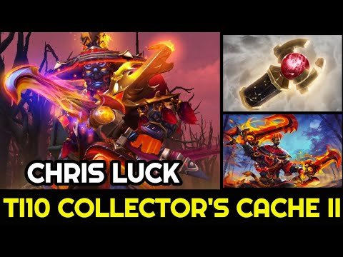 CHRIS LUCK Ember Spirit with New TI10 Collector’s Cache Volume II Set Dota 2