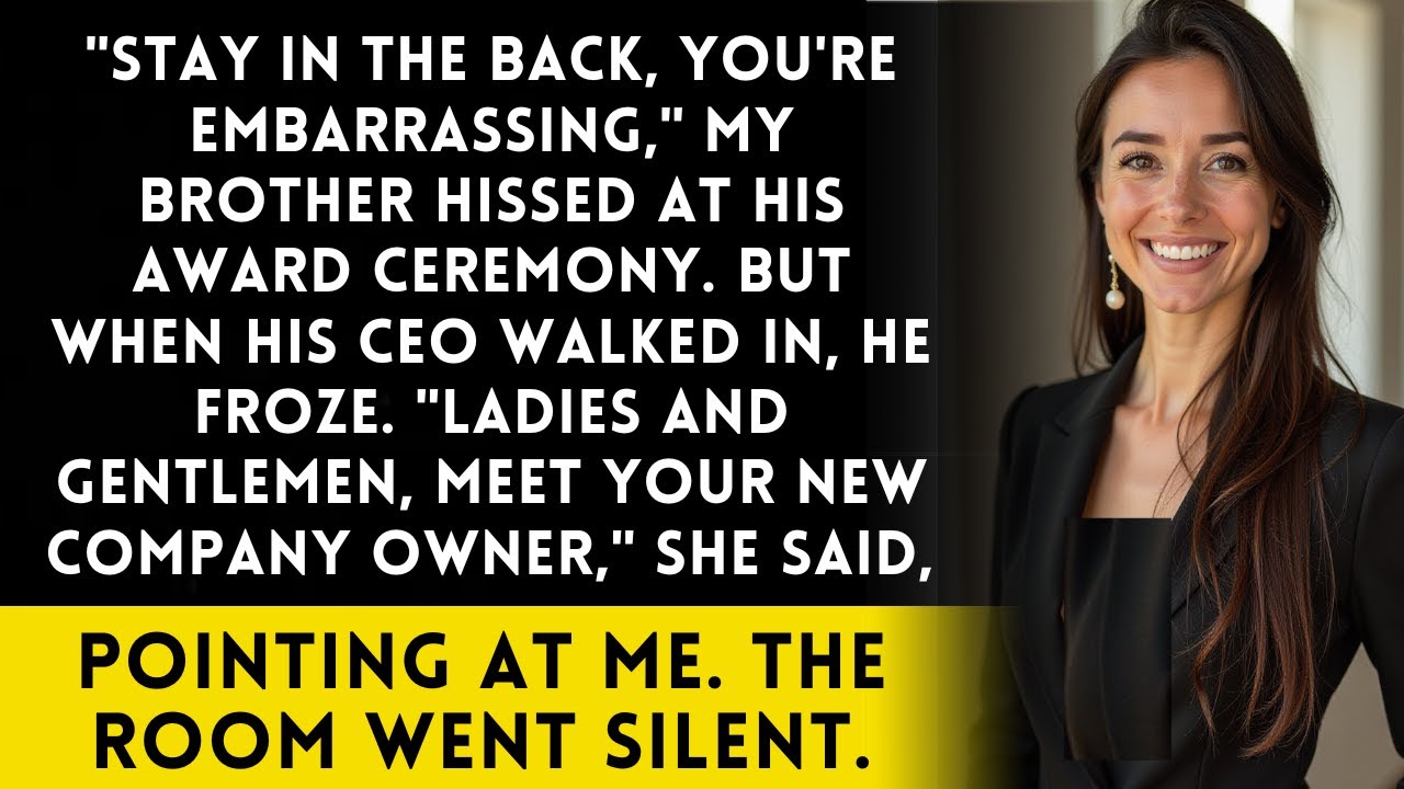 At My Brother's Award Ceremony, I Was Told To Stay Away—Then His Boss Called My Name