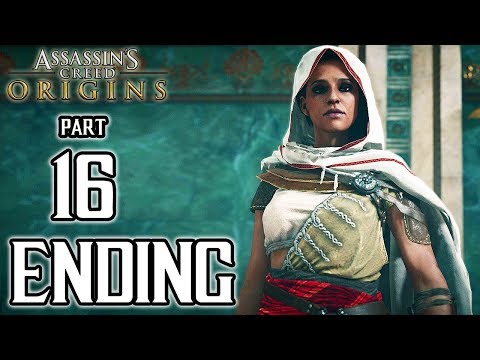 Assassins Creed ORIGINS ENDING Walkthrough PART 16 (PS4 Pro) No Commentary @ 1080p HD ✔