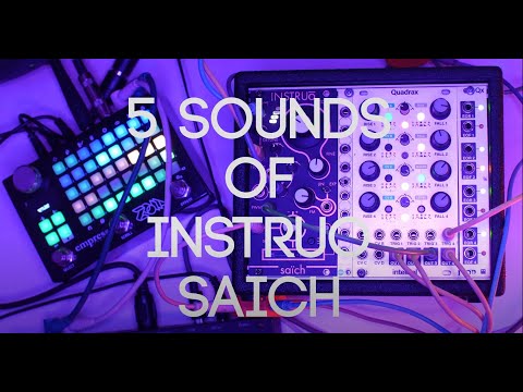 5 modular sounds of instruo saïch