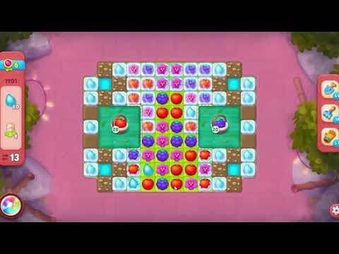 Gardenscapes 1901 Hard Level - 13 moves - NO BooSTERS