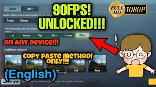 Unlock 90FPS on PUBG MOBILE New Update 2021!!!