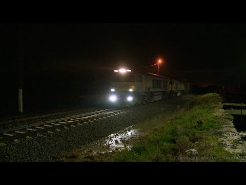 3SK1 QUBE Viterra Containerized Grain Train  (29/7/2020) - PoathTV Australian Railways