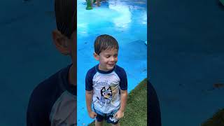The little guy having his best day ever on a hot day #florida #waterpark #farmlife #shorts