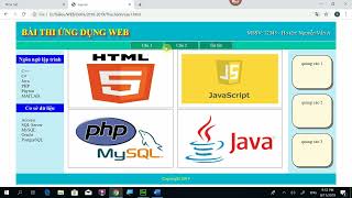 Đề Ứng dụng web 2018-2019-1