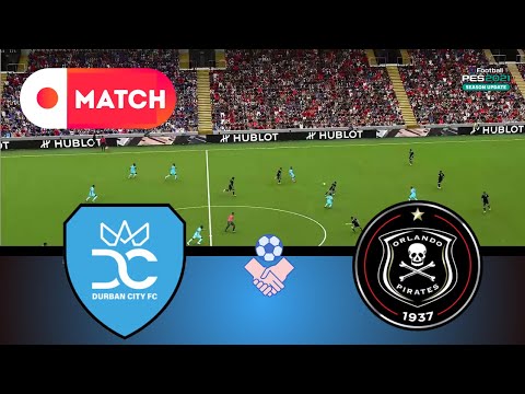 ORLANDO PIRATES vs DURBAN CITY | Premiership 2025 MATCH Simulation | eFootball Pes 21 Gameplay