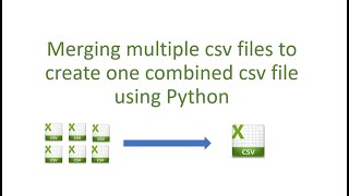 Merging multiple csv files using python