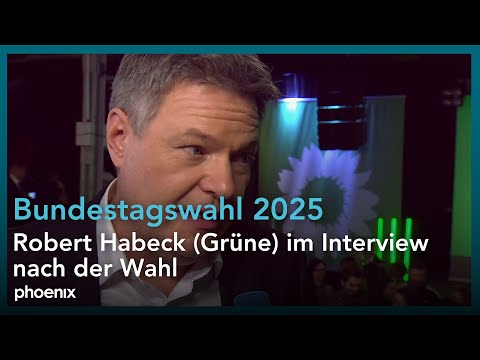 Robert Habeck (B'90/Grüne) zu den Ergebnissen der Bundestagswahl | 23.02.25