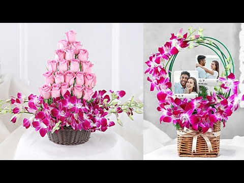 How To Make A flower Arrangement ( Attractive ) flower bouquet Arrangement ideas | florist Subro