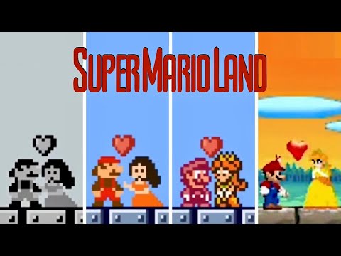 Evolution of Mario Rescuing Daisy in Super Mario Land