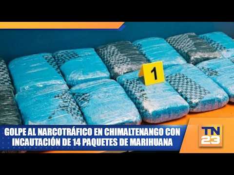 Golpe al narcotráfico en Chimaltenango con incautación de 14 paquetes de marihuana