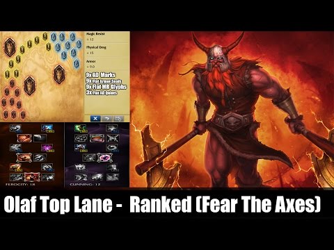 LOL: Olaf Top Lane - S6 Ranked (Fear The Axes)