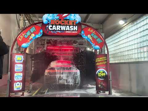 Incredible Sonny's Tunnel w/ MCWW Dry N' Shine Top Brush At Rocket Carwash - Monroeville, PA
