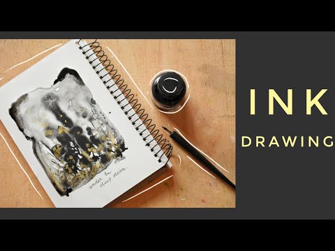Ink drawing | Daler Rowney Indian Ink | Art by Taqwa
