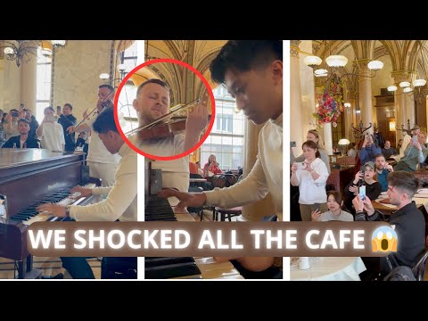 Two strangers play “Pirates of the Caribbean” in a cafe and SHOCK EVERYONE 🤯
