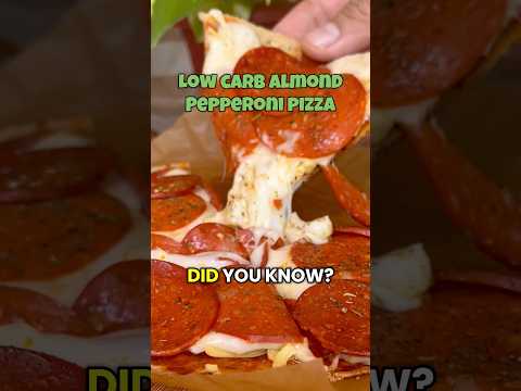 Low carb almond pepperoni pizza with 20g protein na