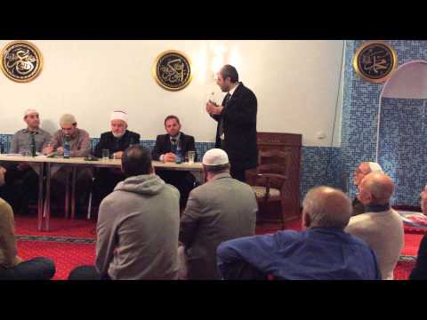 Manifestimi ne Xhamin e Bremenit Ligjeron Mgj. Qazmedin Shaqiri