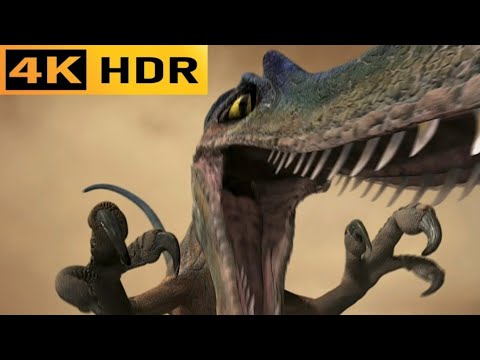 Dinosaur(2000): Velociraptor Chase/Running Into Dino Herd 4K HDR