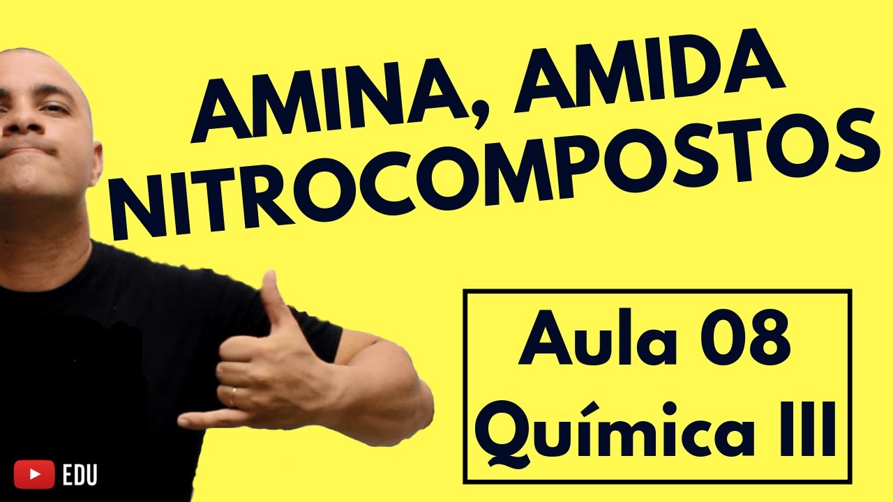 FUNÇÕES Orgânicas NITROGENADAS: Amina, Amida e Nitrocompostos | Aula 08 (Química III)