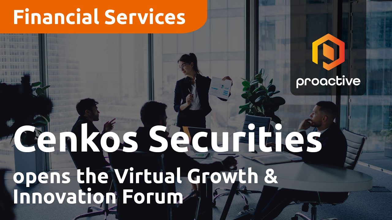 Cenkos Securities opens the Virtual Growth & Innovation Forum
