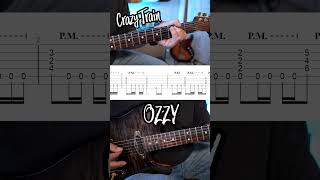Crazy Train Ozzy Verse Guitar Riff w/TABS #guitar #guitarcover #guitarlesson