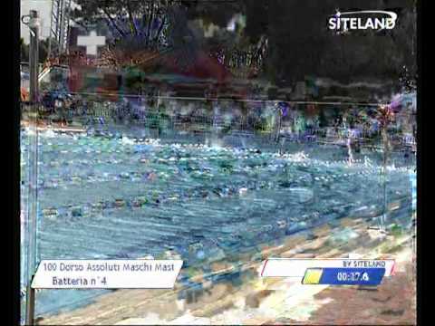 Serie 4 dei 100 Dorso  Assoluti Maschi Master - 11 Memorial Andrea Bettiol