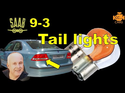 Saab 9-3 tail light bulbs replacement | EASY how to