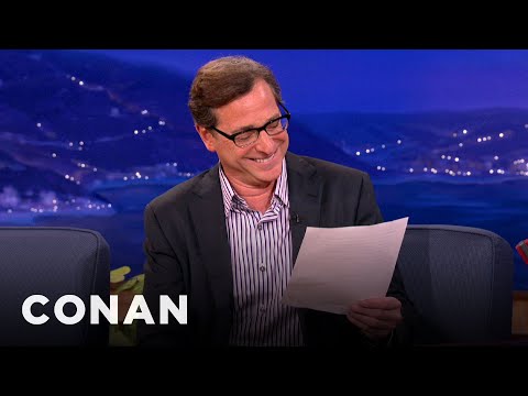 Bob Saget Couldn't Keep A Straight Face During This "Full House" Scene | CONAN on TBS