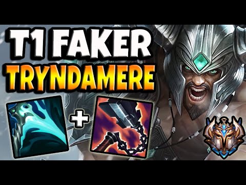 T1 Faker Tryndamere MID vs Galio - Patch 11.18 Ranked Korea ✅