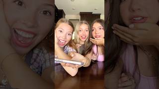 REVERSED SINGING CHALLENGE! 🎤👀🤣 | Triple Charm #Shorts REVERSED SINGING CHALLENGE! 🎤👀🤣 | Triple Charm #Shorts