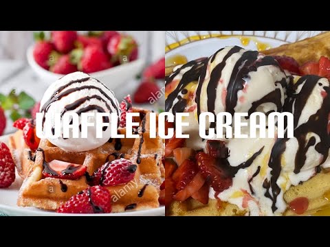 Waffle ice cream 🍨 so easy and tasty || Fiza Najib Vlogs
