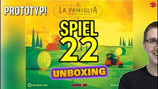 Live Unboxing: La Famiglia (Prototyp) - SPIEL 22 Neuheit
