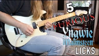 5 Furious Yngwie Malmsteen Licks Everyone Should Know!!