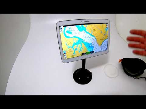 Add Navionics Navigation Tablet iPad to Boat Securely  SeaSucker Naked Flex Mount Install