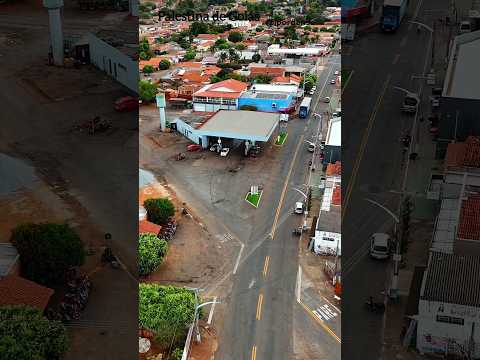 PALESTINA DE GOIÁS, PROJETO VISÃO AÉREA - GO-221 CORTANDO A CIDADE.
