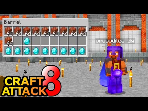 DEAL with Crocodileandy! We need materials! - Minecraft Craft Attack 8 #50