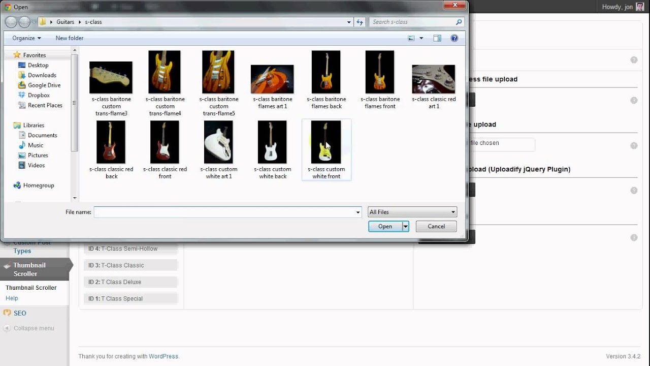 How to Edit Your Wordpress Thumbnail Image Scroller
