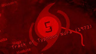 Track of Typhoon Nora (1973)