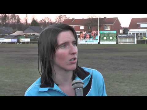 Natalie Vanderstappen after friendly WB Sinaai Girls - Royal Antwerp FC Ladies