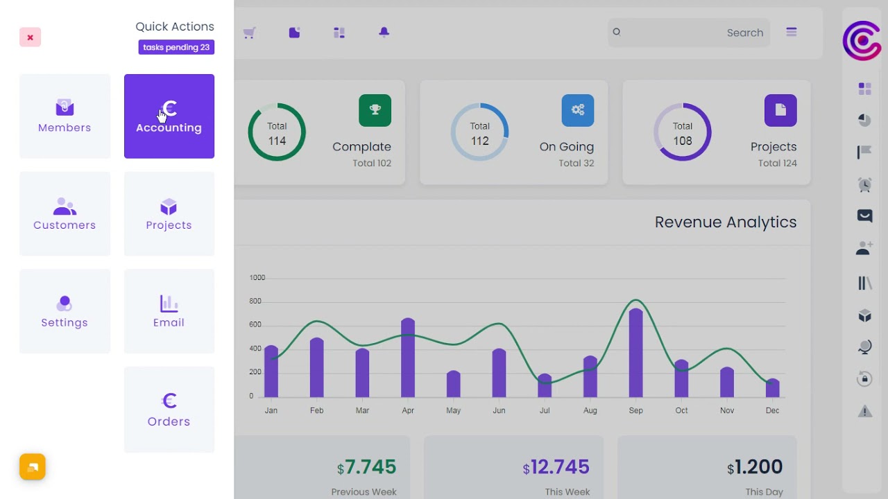 CRM Dashboard Bootstrap 5 Admin Template with RTL Light Theme