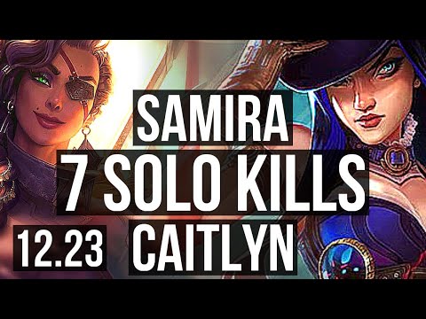 SAMIRA & Sett vs CAITLYN & Lux (ADC) | 7 solo kills, 65% winrate | KR Challenger | 12.23