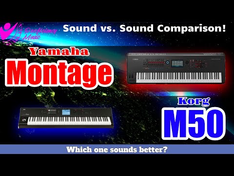 Korg M50 vs Yamaha Montage: Sound vs Sound COMPARISON! Which one SOUNDS better?