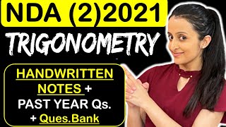 NDA Trigonometry In 1 Shot  NDA 2 2021  NDA Maths 