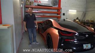 Bmw i8 body kit side skirt splitters blades installation DIY