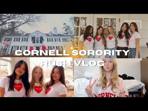 sorority recruitment at cornell university | preference round and bid day vlog!