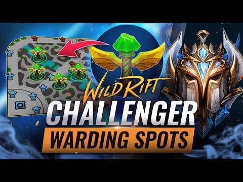 THE CHALLENGER Warding Spot Guide for ALL ROLES - Wild Rift (LoL Mobile)