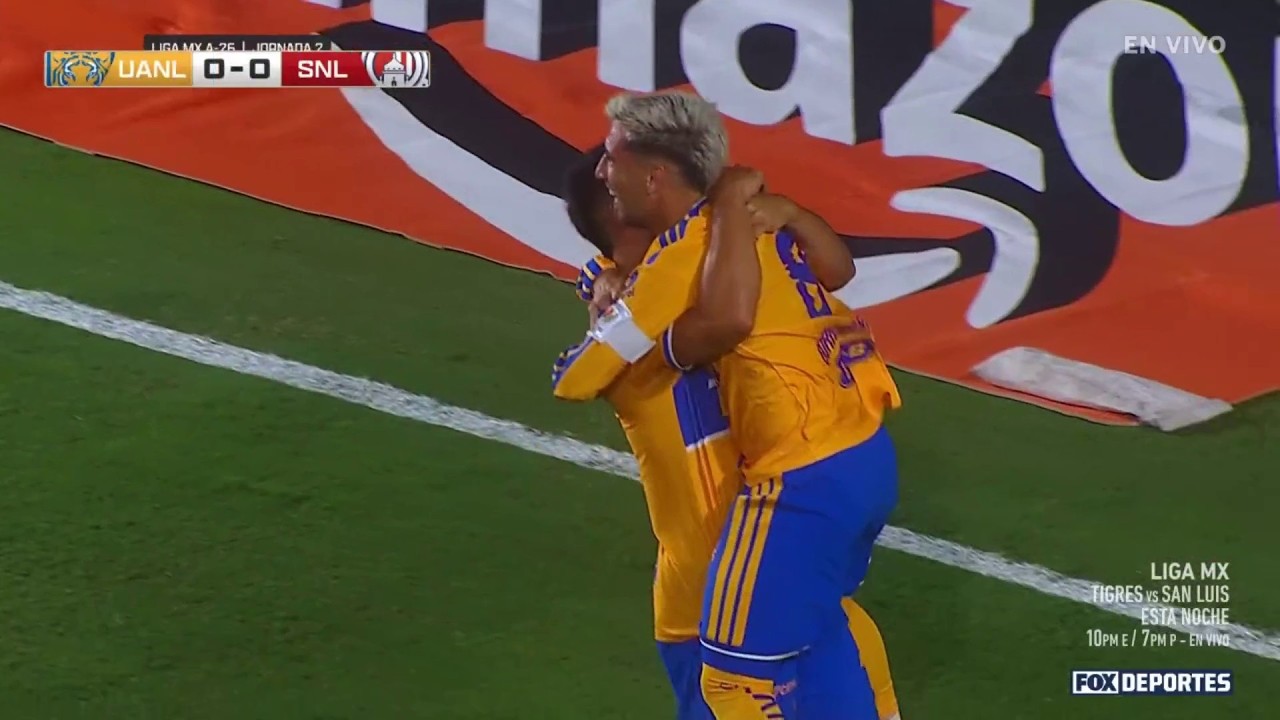😎 GOL Fernando Gorriarán | Tigres 1-0 Atlético San Luis | Fecha 2 | Apertura 2026 | Liga MX