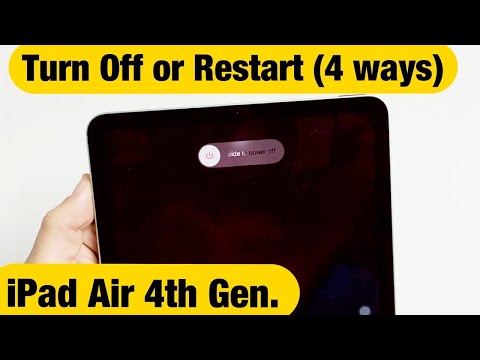iPad Air 4th Gen.: How to Turn Off / Restart (4 Ways)