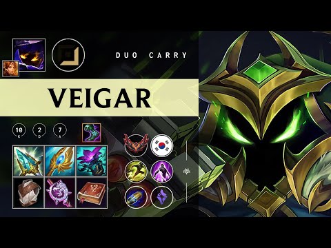 Veigar Carry vs Caitlyn - KR Grandmaster Patch 26.01